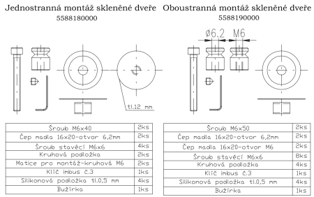 Dveřní madlo ROSTEX OMEGA (černé)